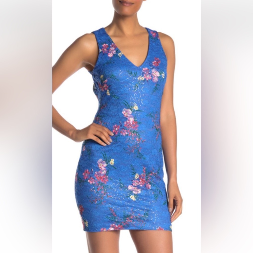Guess Blue Sleeveless Dress